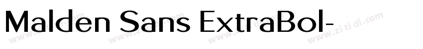 Malden Sans ExtraBol字体转换